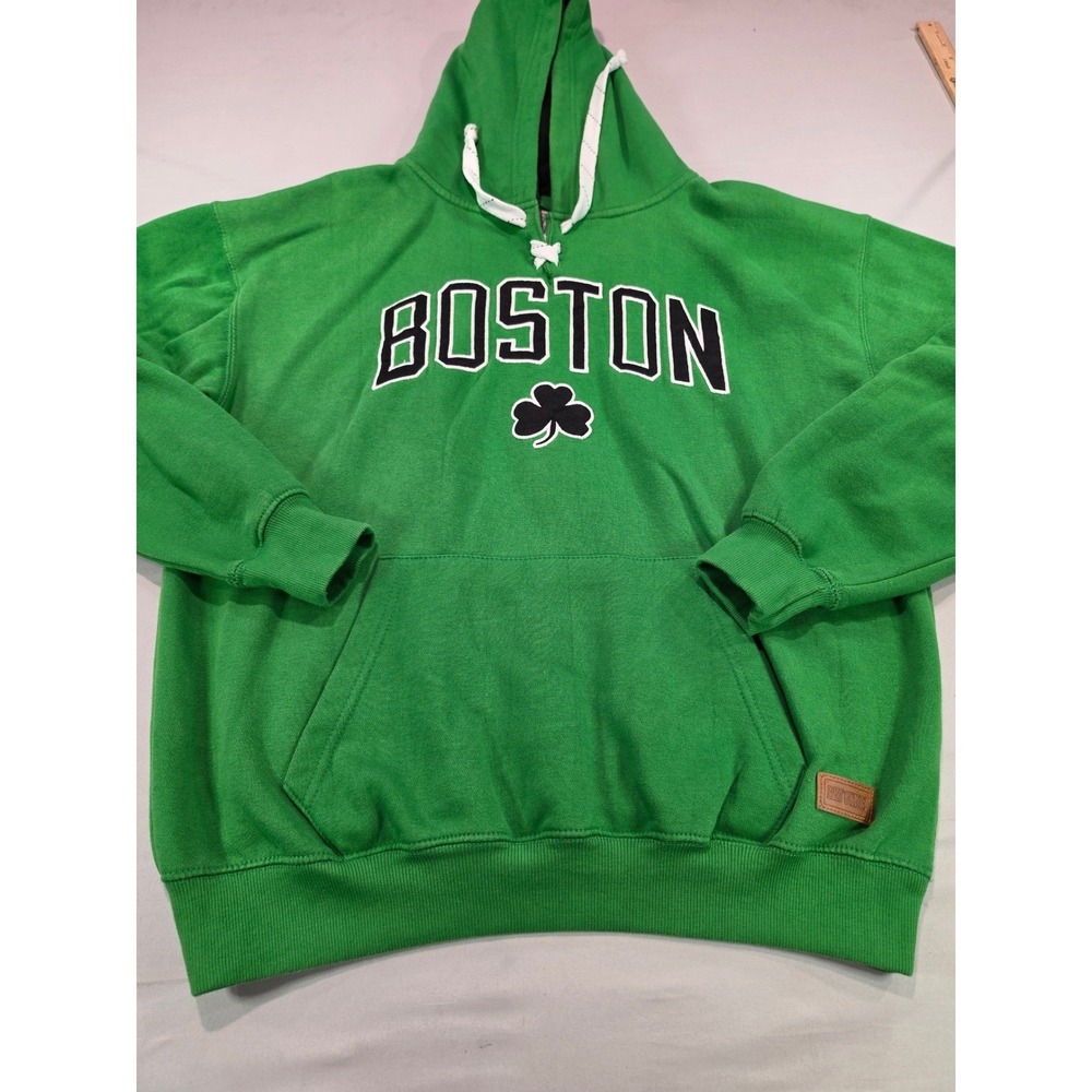 Bay State Gear Boston Hoodie Mens XL Green Shamrock St Patricks Day Pullover
